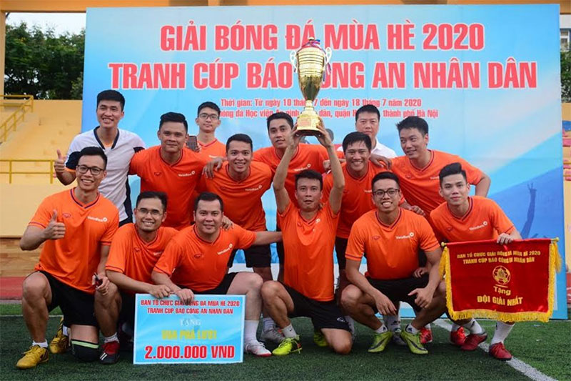 Giải bóng đá mùa hè 2020 tranh Cúp Báo Công an nhân dân: Đội bóng VietinBank vô địch

