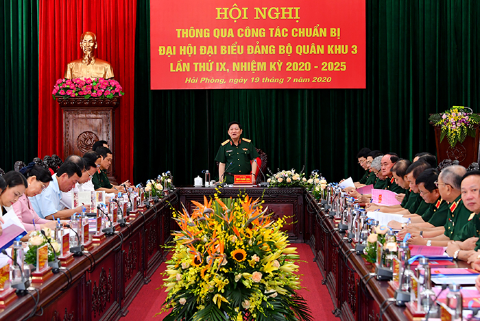 Thường vụ Quân ủy Trung ương thông qua công tác chuẩn bị Đại hội Đảng bộ Quân khu 3, nhiệm kỳ 2020-2025
