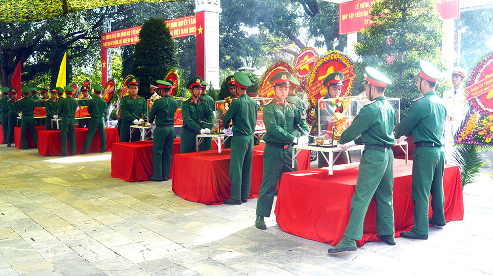Tỉnh Tây Ninh: Truy điệu, an táng 149 hài cốt liệt sĩ