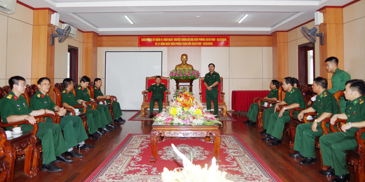 Trung tướng Lê Hiền Vân thăm, làm việc với Bộ đội Biên phòng Hà Tĩnh