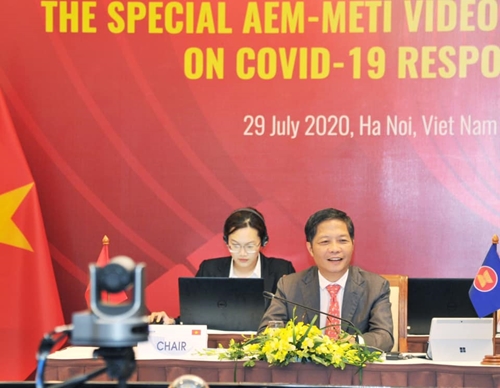Hội nghị Bộ trưởng Kinh tế ASEAN - Nhật Bản về ứng phó đại dịch Covid-19