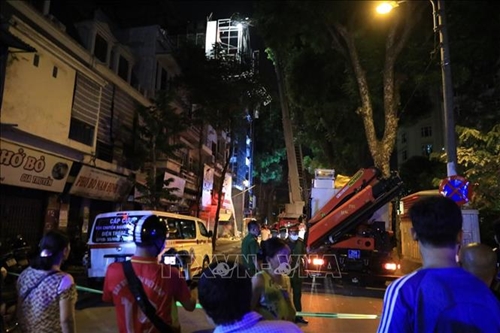 Xác định danh tính các nạn nhân trong vụ sập giàn giáo tại phố Nguyễn Công Trứ (Hà Nội) 