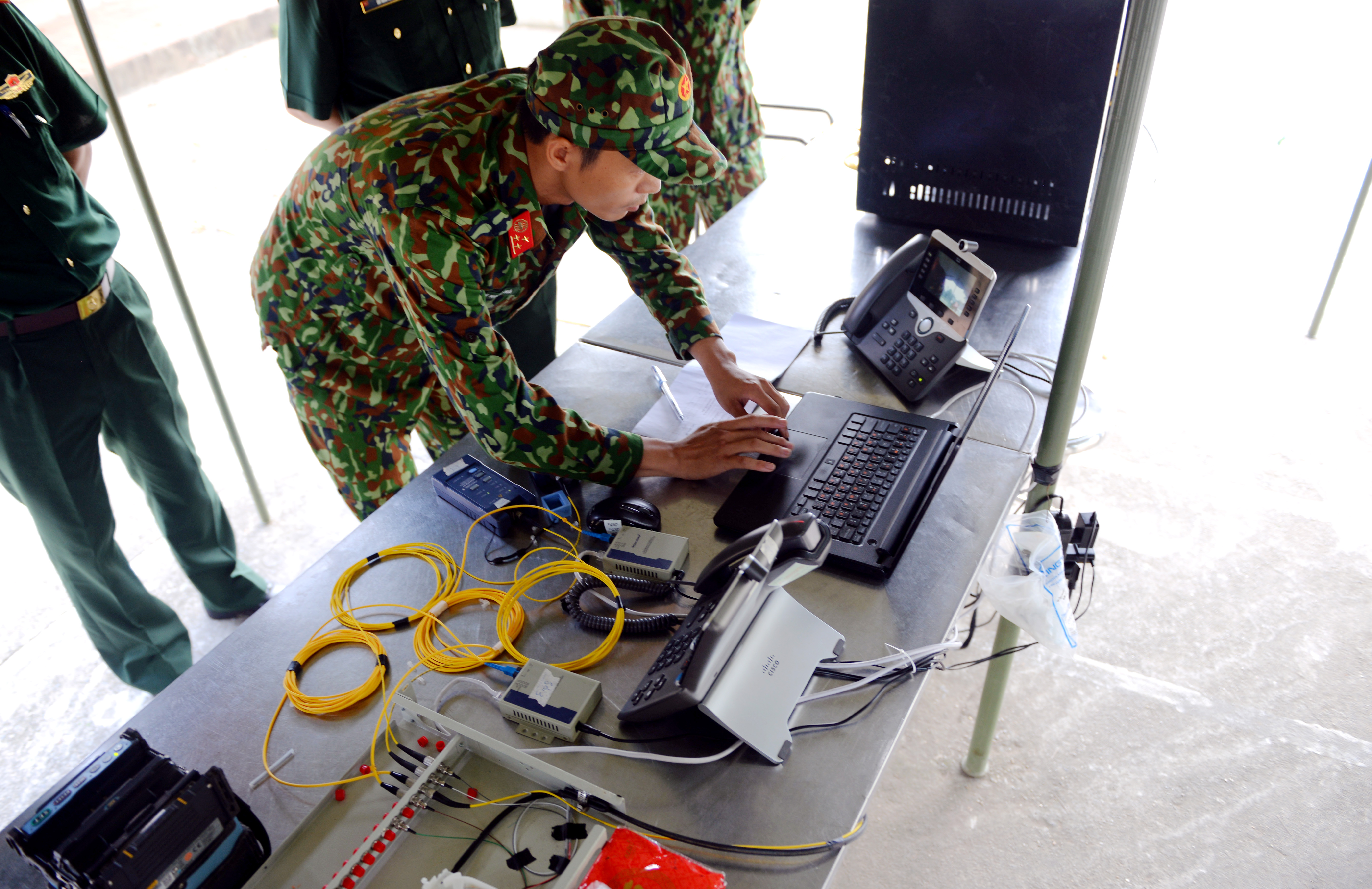 Đội tuyển Thông tin Liên lạc phấn đấu đạt thành tích tốt nhất trong lần đầu tham dự