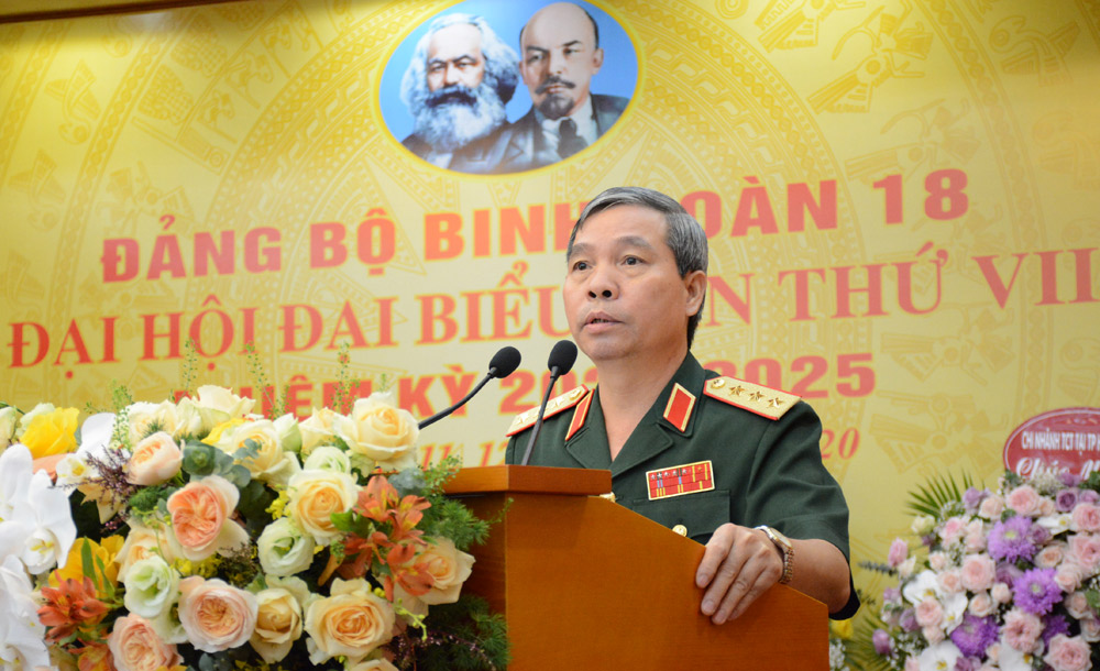 Đảng bộ Binh đoàn 18 tổ chức Đại hội đại biểu lần thứ VII, nhiệm kỳ 2020-2025