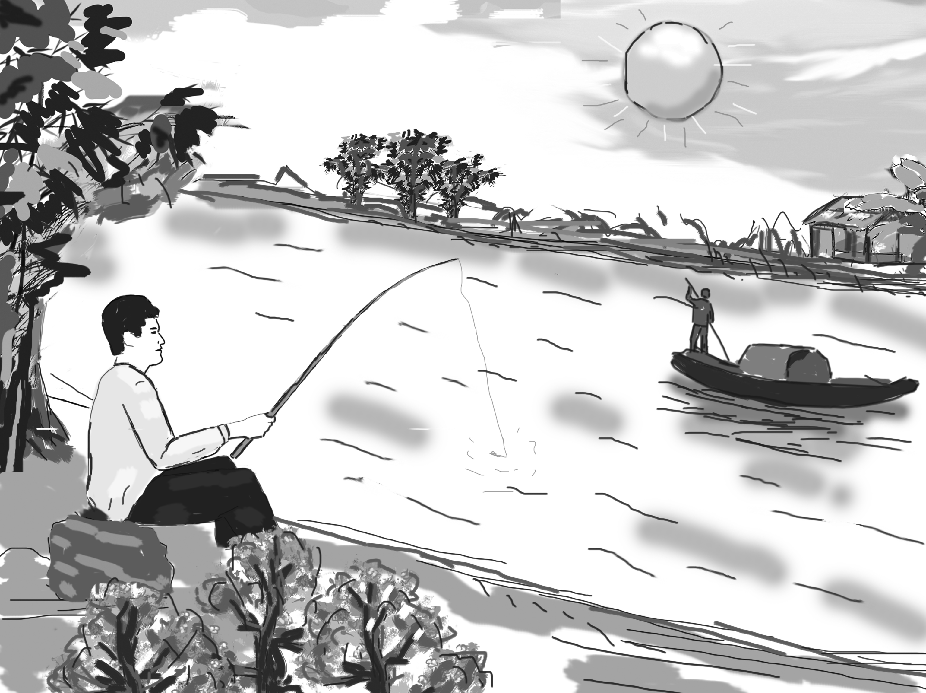 Mặt trời ở trên cao