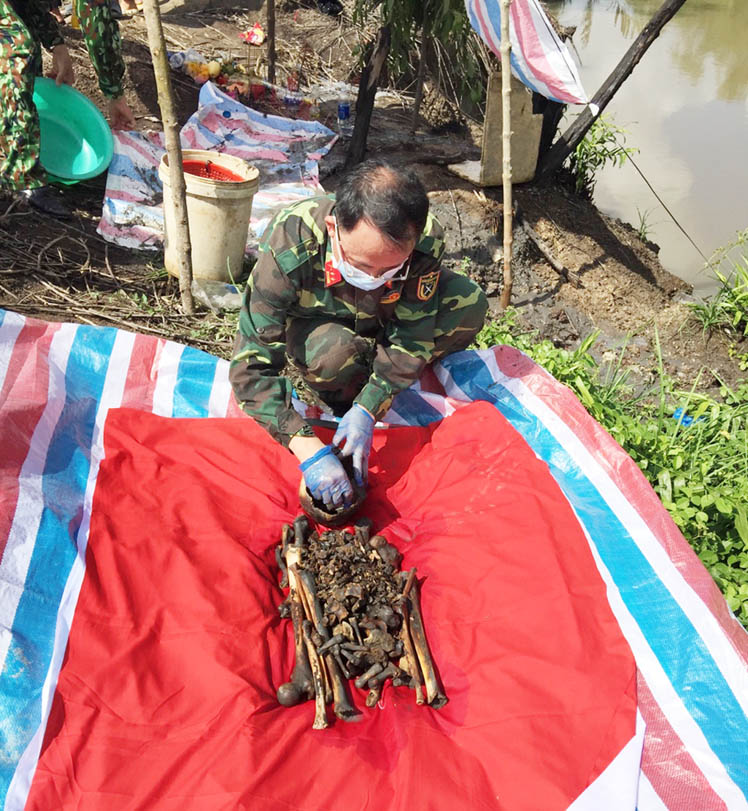 Đồng Nai: Phát hiện, cất bốc một hài cốt liệt sĩ