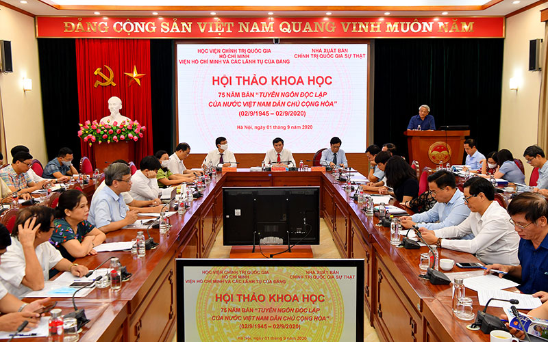 Hội thảo khoa học “75 năm bản Tuyên ngôn Độc lập của nước Việt Nam Dân chủ Cộng hòa”