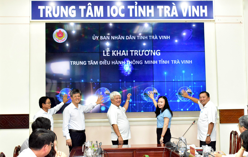 Trung tâm điều hành giám sát thông minh của tỉnh Trà Vinh chính thức hoạt động