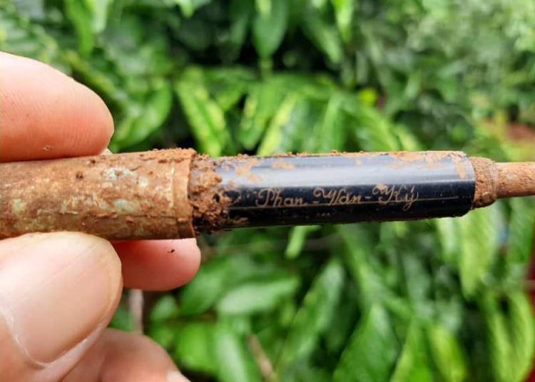 Di vật liệt sĩ ghi tên “Phan Văn Ký” tìm thấy ở huyện Đắk Mil, tỉnh Đắc Nông