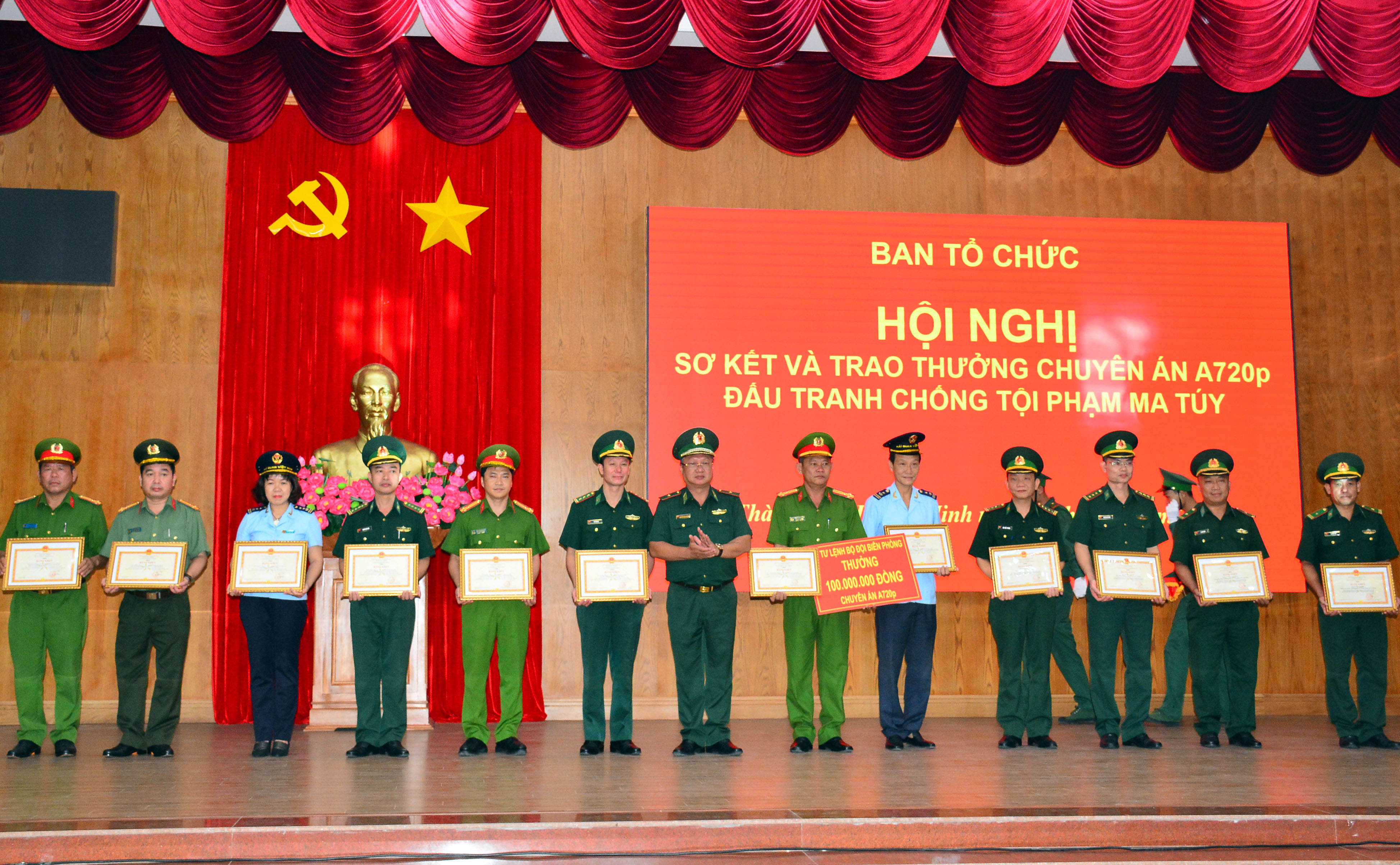 Sơ kết và trao thưởng chuyên án A720p đấu tranh chống tội phạm ma túy 