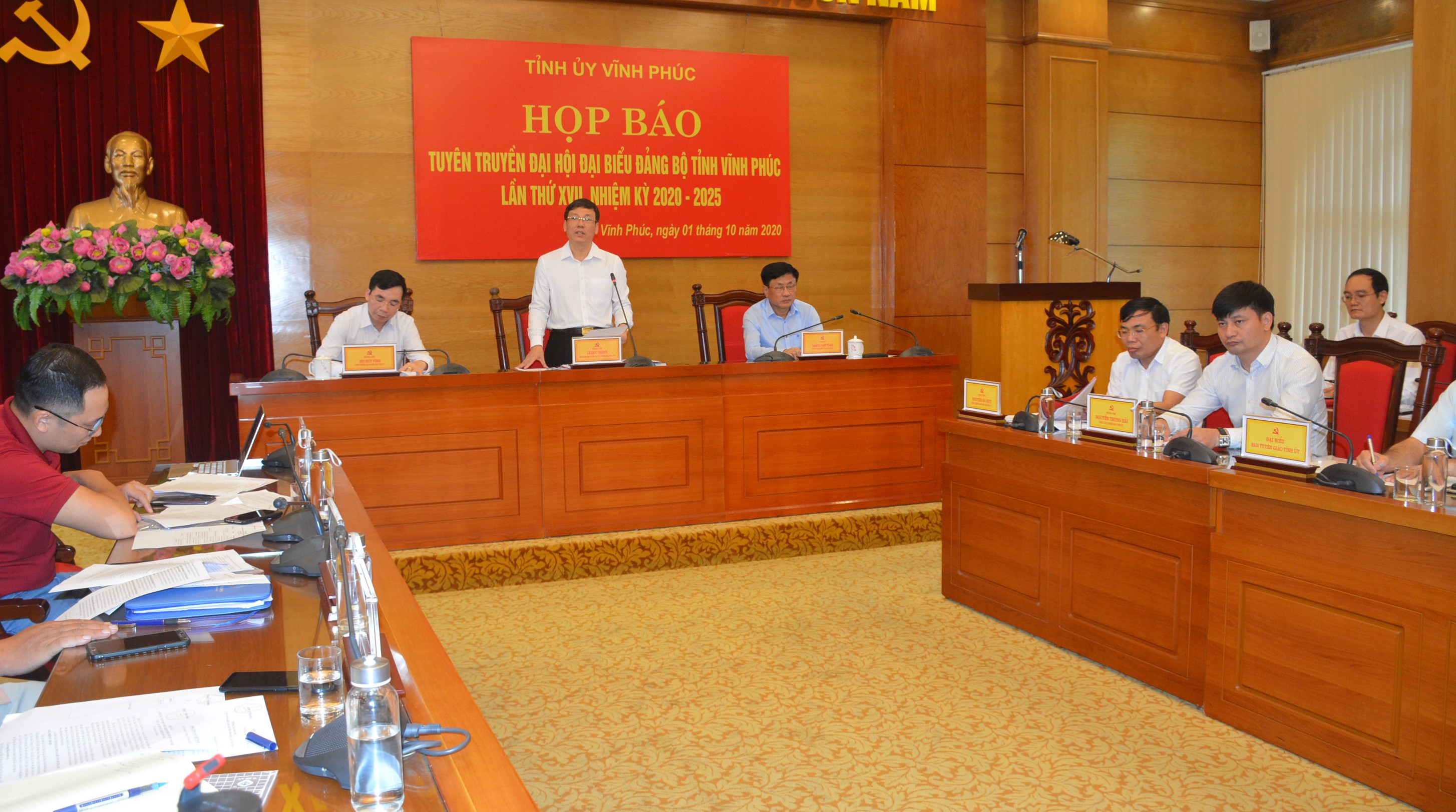Đại hội đại biểu Đảng bộ tỉnh Vĩnh Phúc chính thức khai mạc ngày 14-10