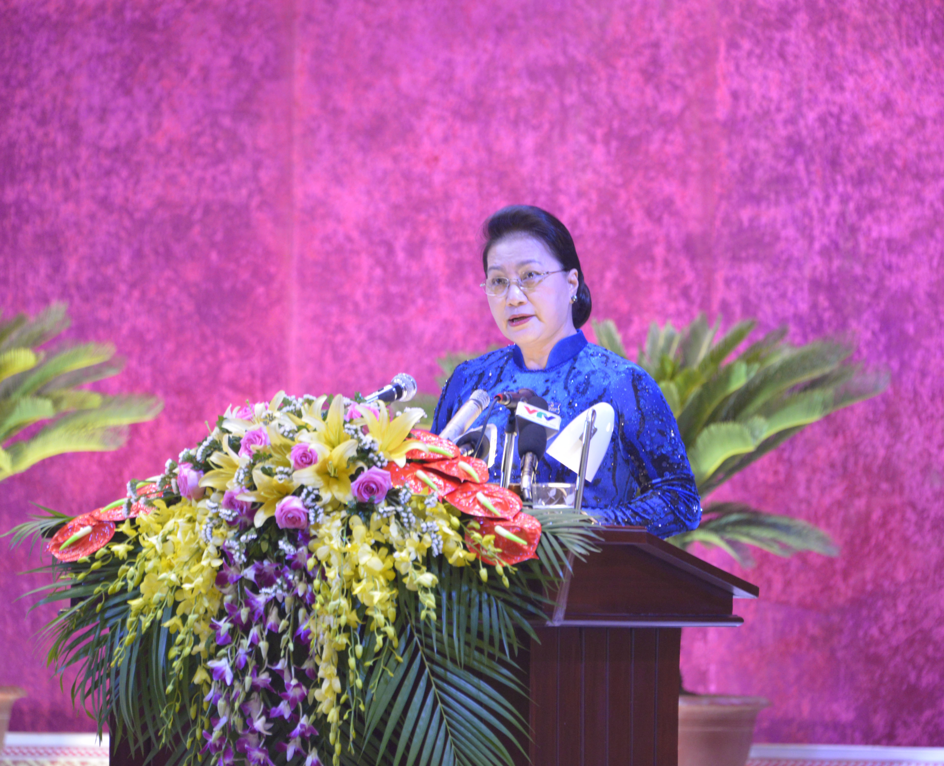 Chủ tịch Quốc hội dự Đại hội đại biểu Đảng bộ tỉnh Hòa Bình lần thứ XVII