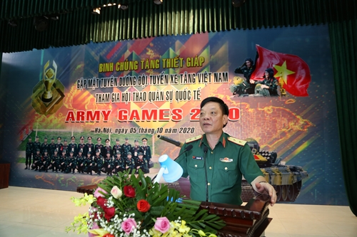 Binh chủng Tăng thiết giáp gặp mặt, tuyên dương Đội tuyển xe tăng Việt Nam tham gia Hội thao Quân sự Quốc tế 2020
