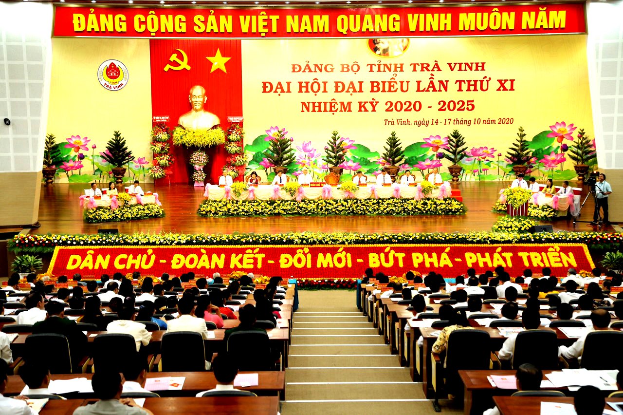 Khai mạc Đại hội Đảng bộ tỉnh Trà Vinh lần thứ XI, nhiệm kỳ 2020-2025
