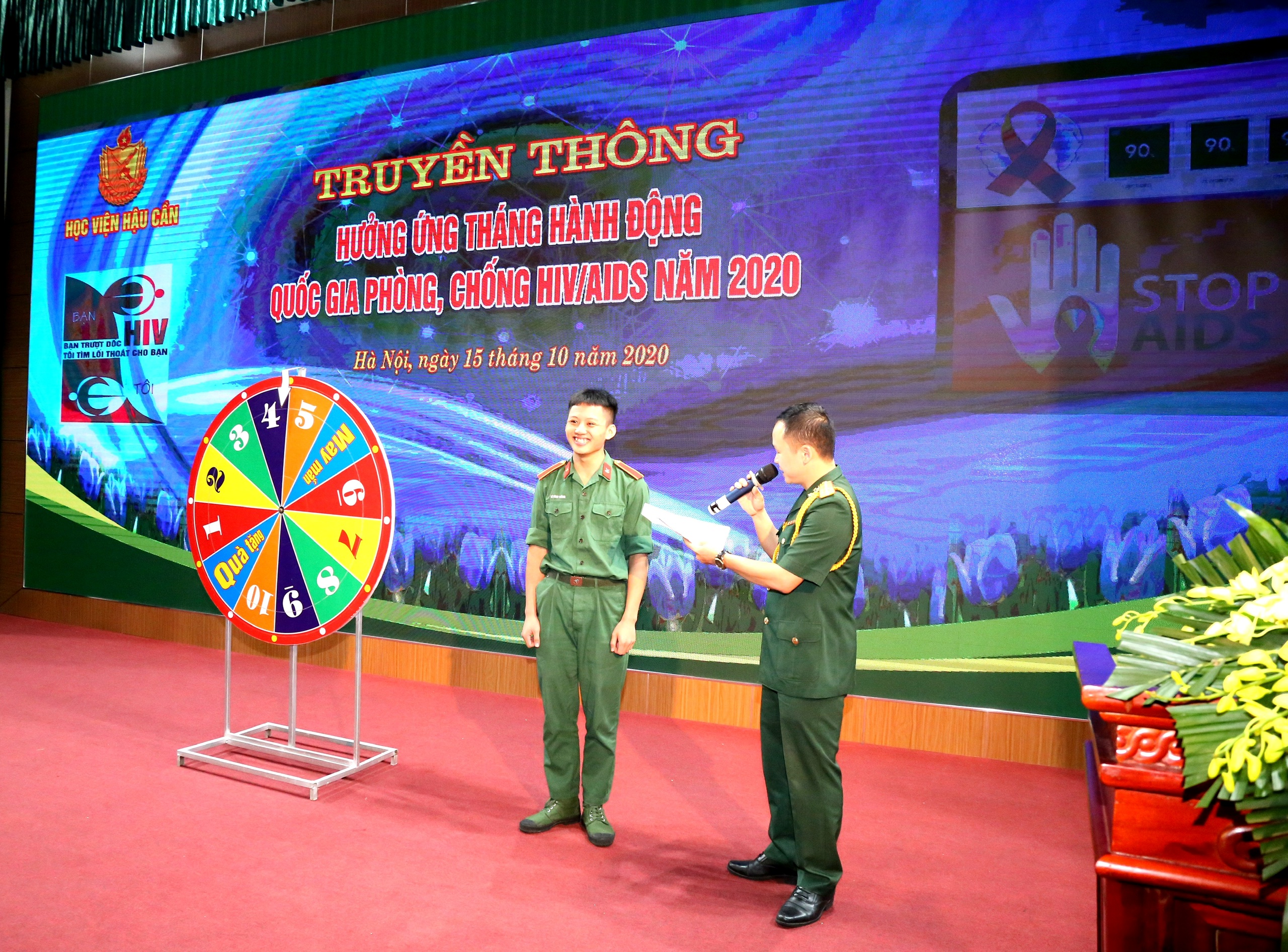 Học viện Hậu cần hưởng ứng “Tháng hành động quốc gia phòng, chống HIV/AIDS”