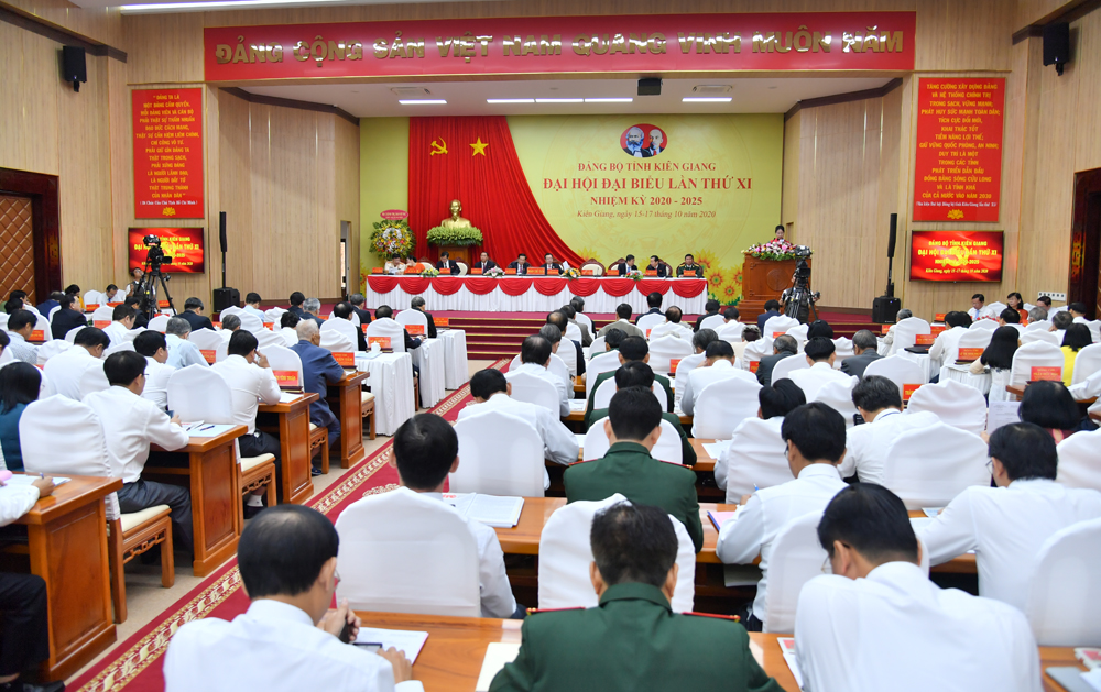 Khai mạc Đại hội đại biểu Đảng bộ tỉnh Kiên Giang lần thứ XI, nhiệm kỳ 2020-2025

