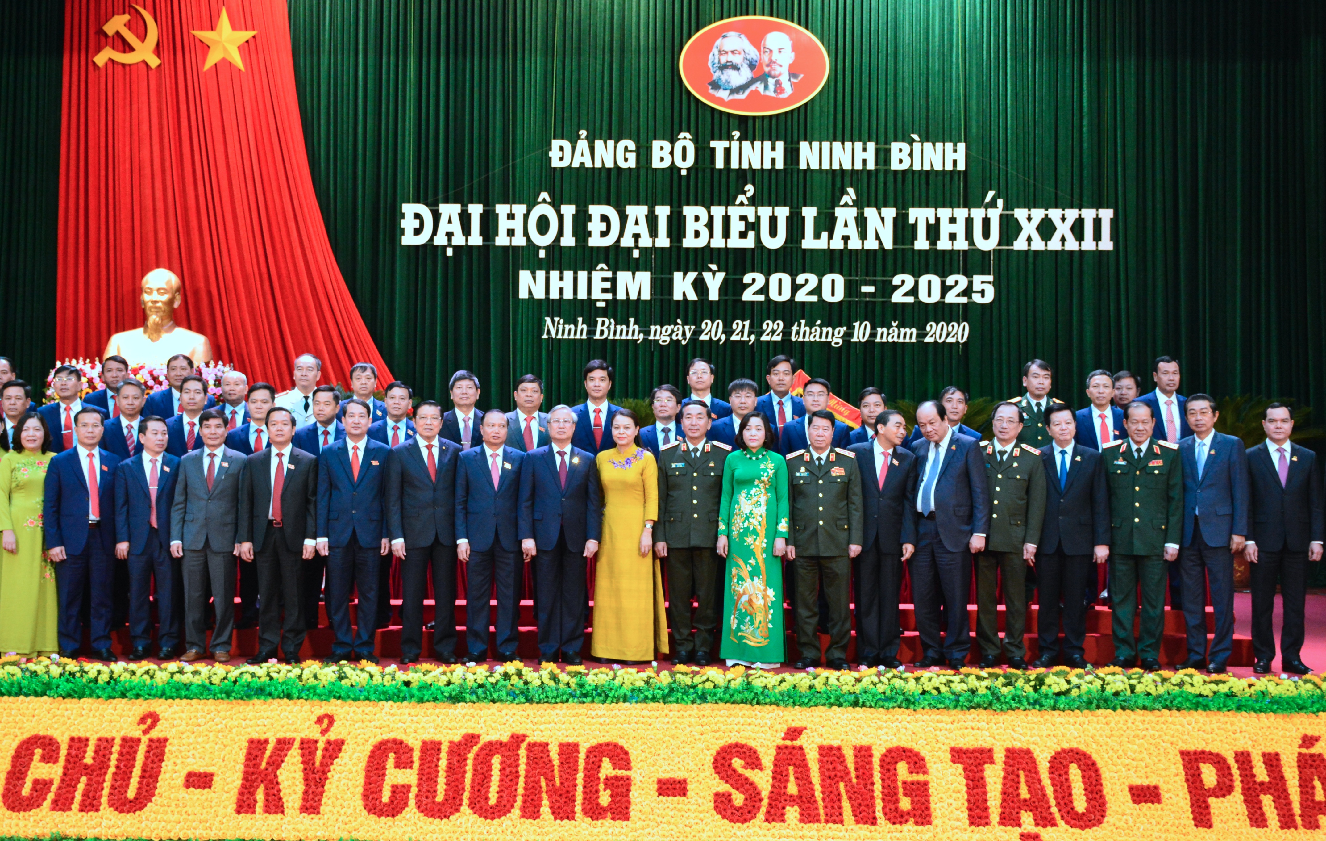 Khai mạc Đại hội đại biểu Đảng bộ tỉnh Ninh Bình lần thứ XXII, nhiệm kỳ 2020-2025
