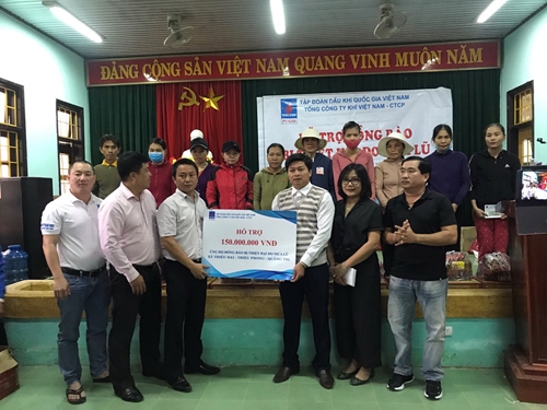 PV GAS: Ủng hộ 600 triệu đồng cho Thừa Thiên-Huế và Quảng Trị ngay trong cơn bão số 8