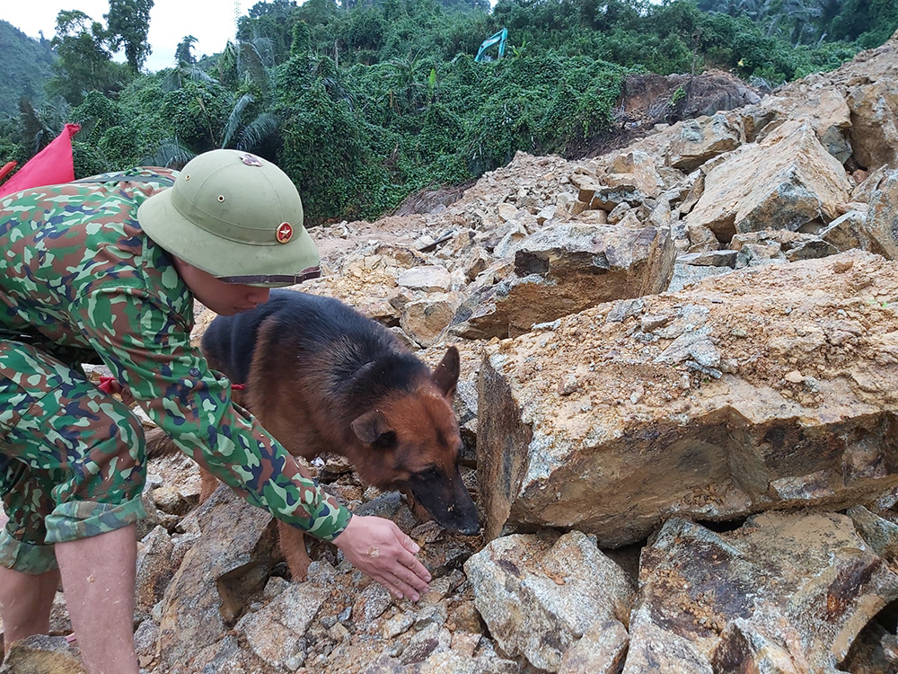 Tranh thủ từng giờ, từng phút tìm kiếm người bị nạn ở khu vực Rào Trăng 3