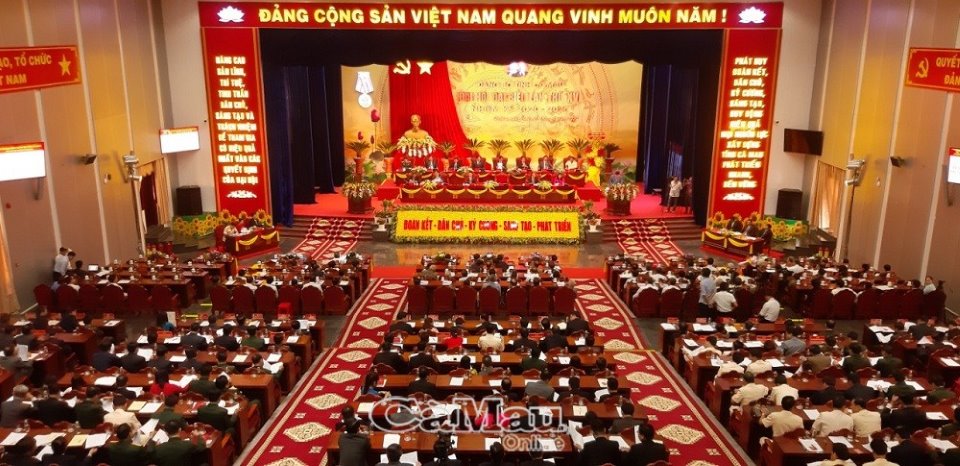 Đại hội đại biểu Đảng bộ tỉnh Cà Mau lần thứ XVI

