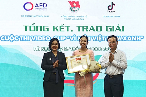 Thí sinh TP Hồ Chí Minh vô địch cuộc thi clip bảo vệ môi trường