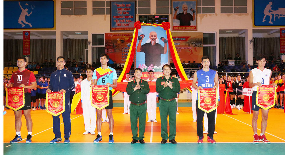 Khai mạc giải bóng chuyền Cúp Quân đội mở rộng năm 2020

