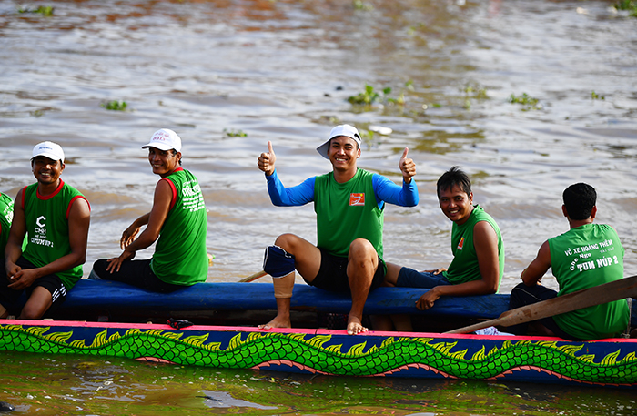 Nụ cười chiến thắng.
