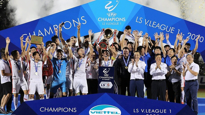 Viettel lên ngôi vô địch mùa giải V-League 2020 