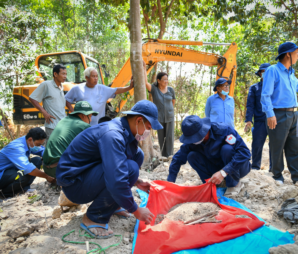 Hoàn thành 100% công tác kết luận địa bàn, vẽ bản đồ tìm kiếm, quy tập hài cốt liệt sĩ cấp tỉnh

