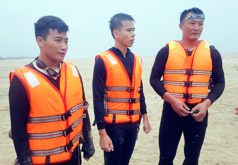 Chân dung 3 đặc công nước tham gia cứu ngư dân.