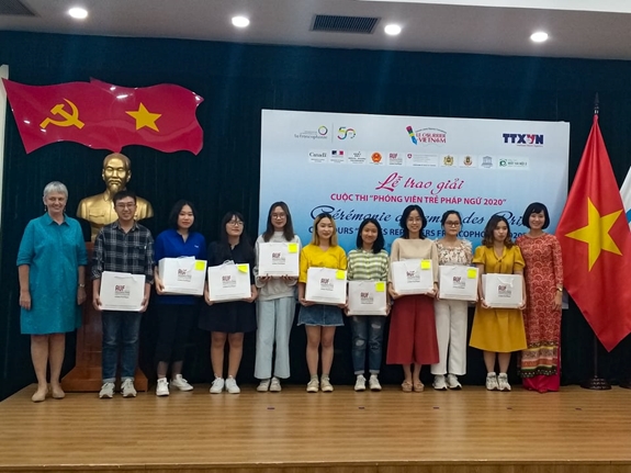 Trao giải Cuộc thi “Phóng viên trẻ Pháp ngữ 2020”