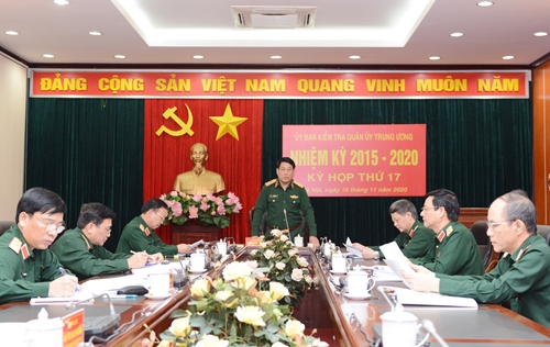 Kỳ họp thứ 17 Ủy ban Kiểm tra Quân ủy Trung ương nhiệm kỳ 2015-2020