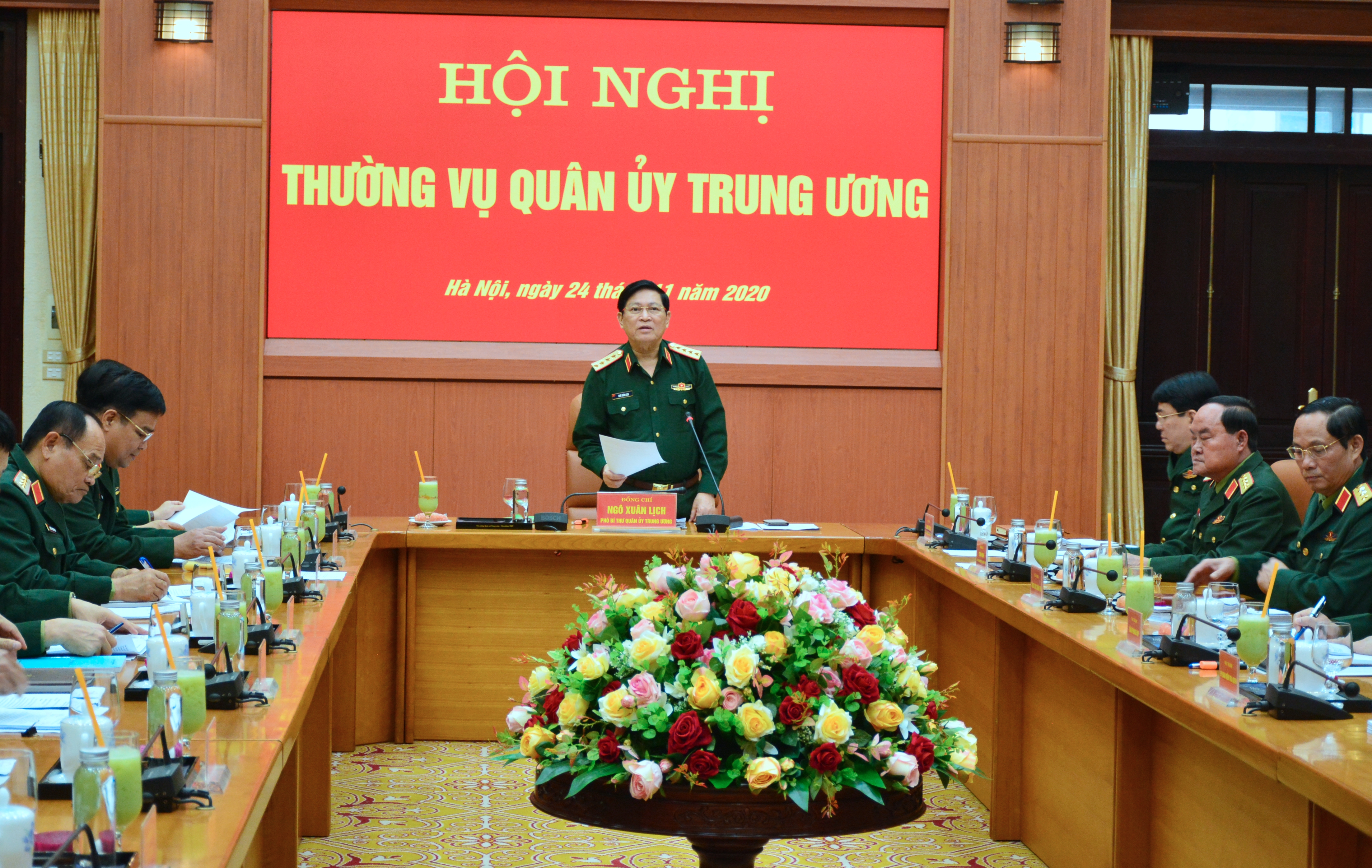 Đại tướng Ngô Xuân Lịch chủ trì Hội nghị Thường vụ Quân ủy Trung ương