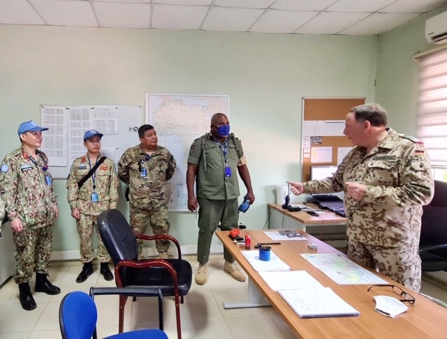 Sĩ quan mũ nồi xanh Việt Nam sẵn sàng thực thi sứ mệnh Gìn giữ hòa bình Liên hợp quốc