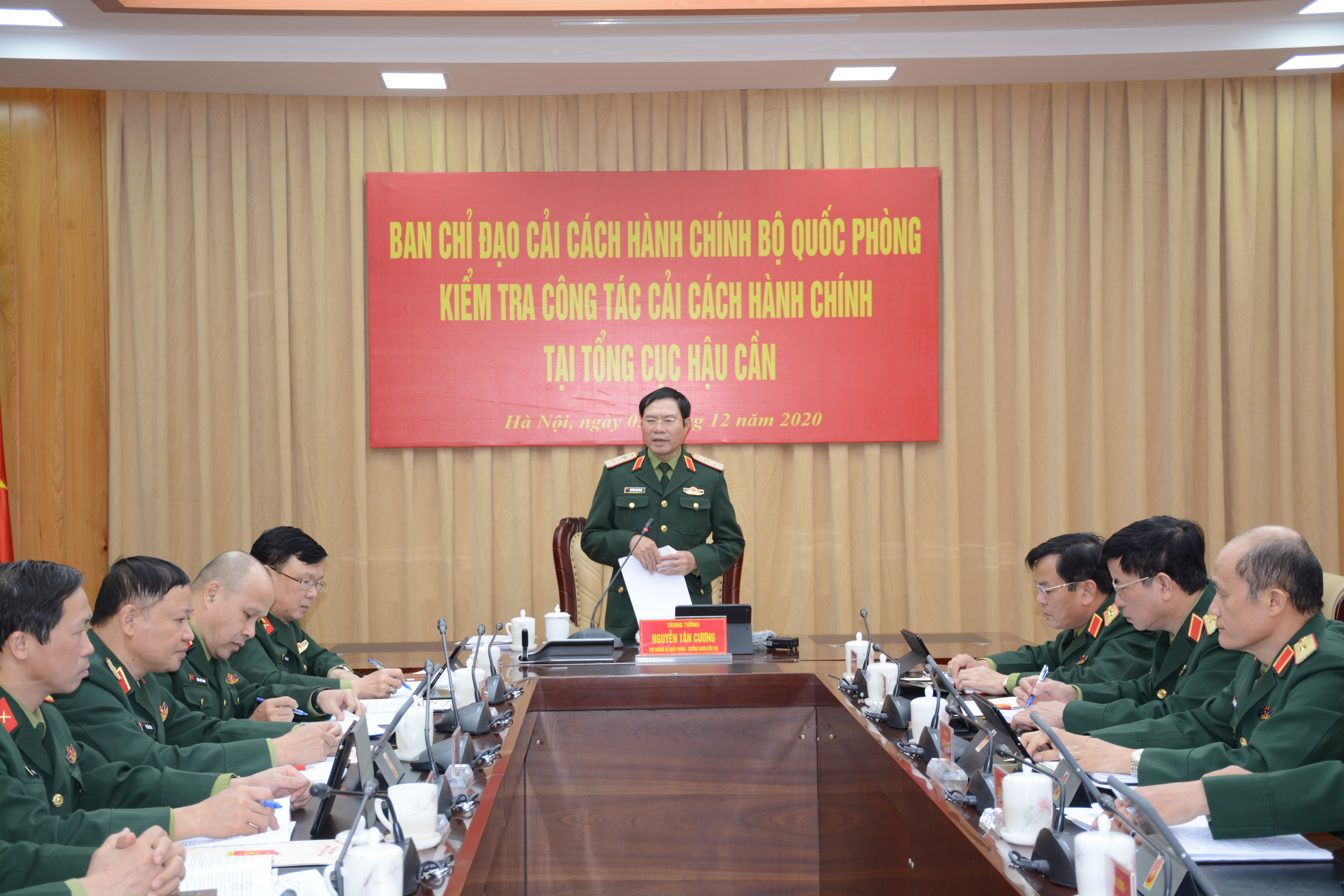 Ban chỉ đạo Cải cách Hành chính Bộ Quốc phòng kiểm tra công tác Cải cách Hành chính tại Tổng cục Hậu cần