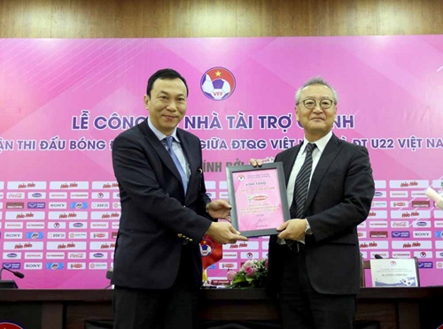 Công bố nhà tài trợ chính hai trận đấu giao hữu giữa Đội tuyển Việt Nam - Đội tuyển U22 Việt Nam