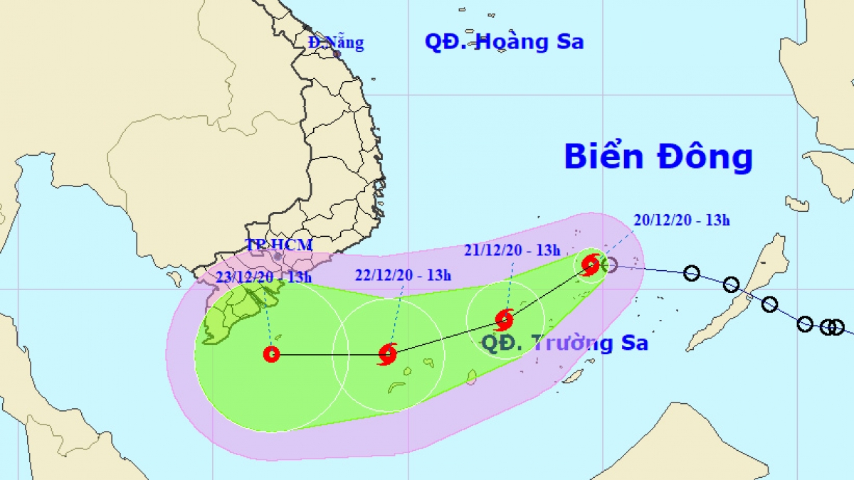 Áp thấp nhiệt đới trên Biển Đông đã mạnh lên thành bão 