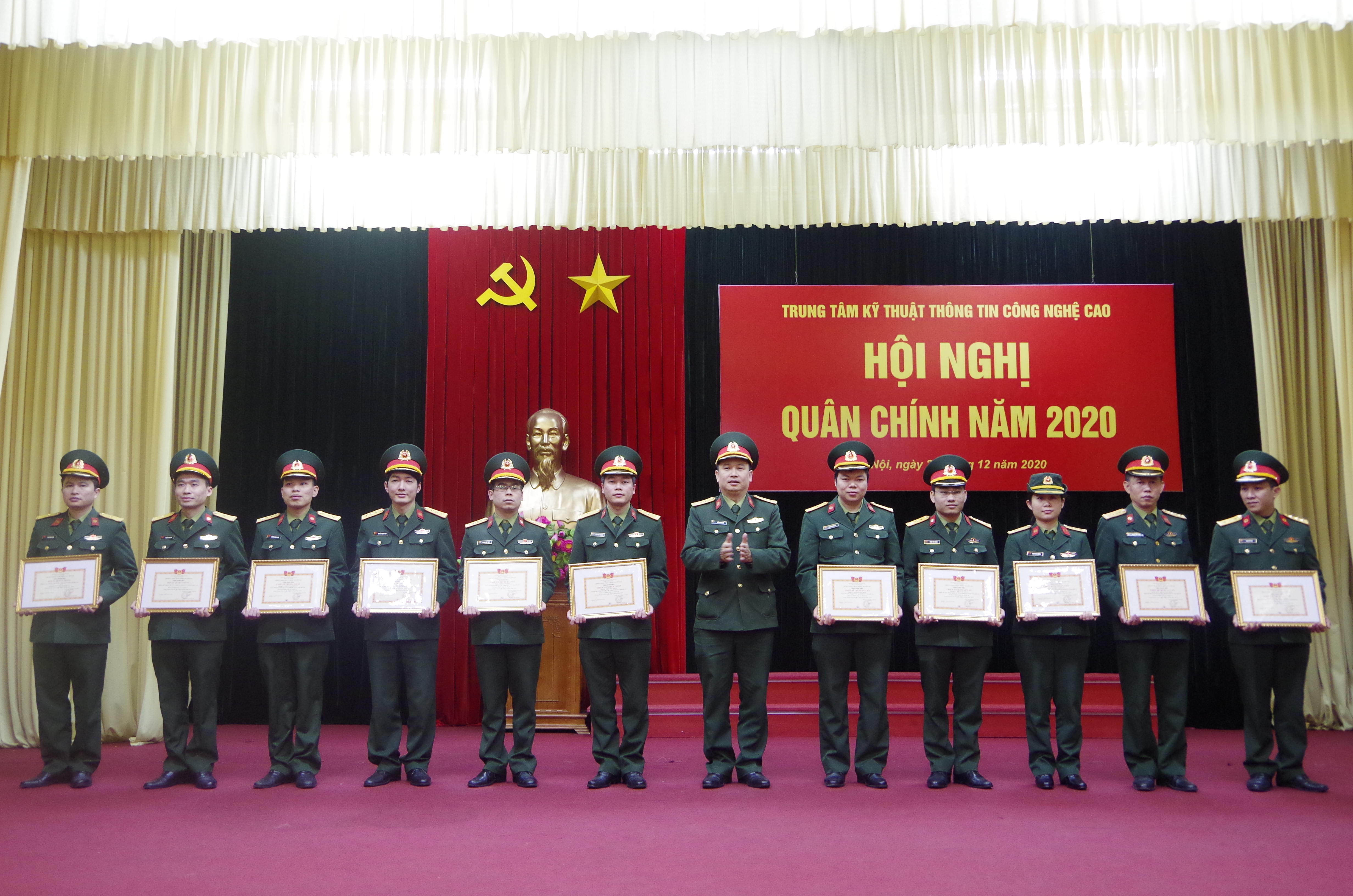 Trung tâm Kỹ thuật thông tin công nghệ cao tổ chức Hội nghị quân chính năm 2020 