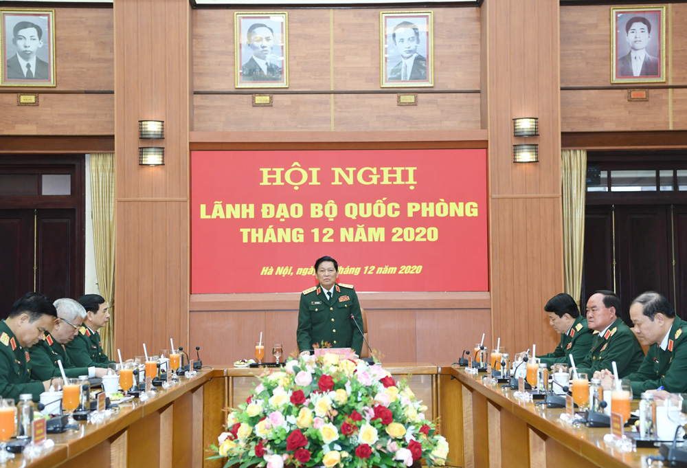 Đại tướng Ngô Xuân Lịch chủ trì Hội nghị Lãnh đạo Bộ Quốc phòng