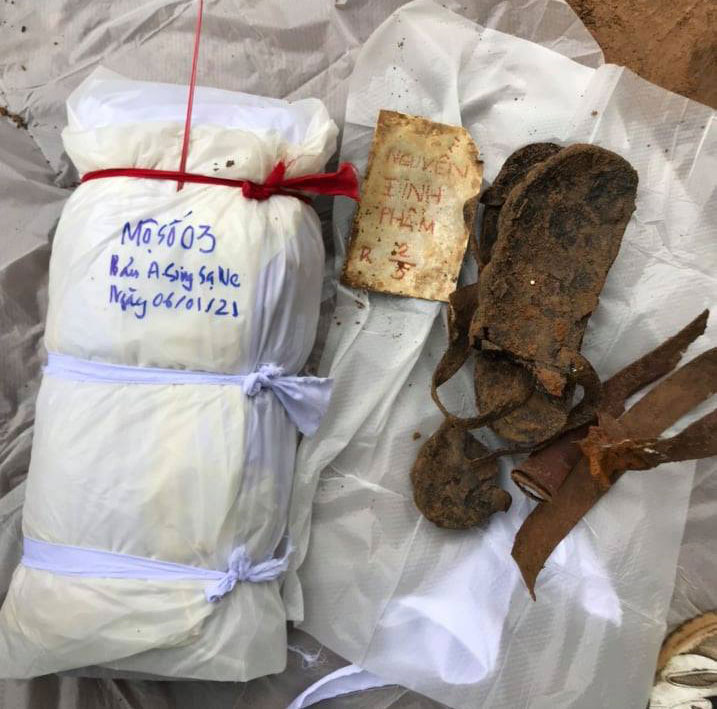 Tìm thấy thêm 5 hài cốt liệt sĩ tại địa bàn tỉnh Savannakhet (Lào)

