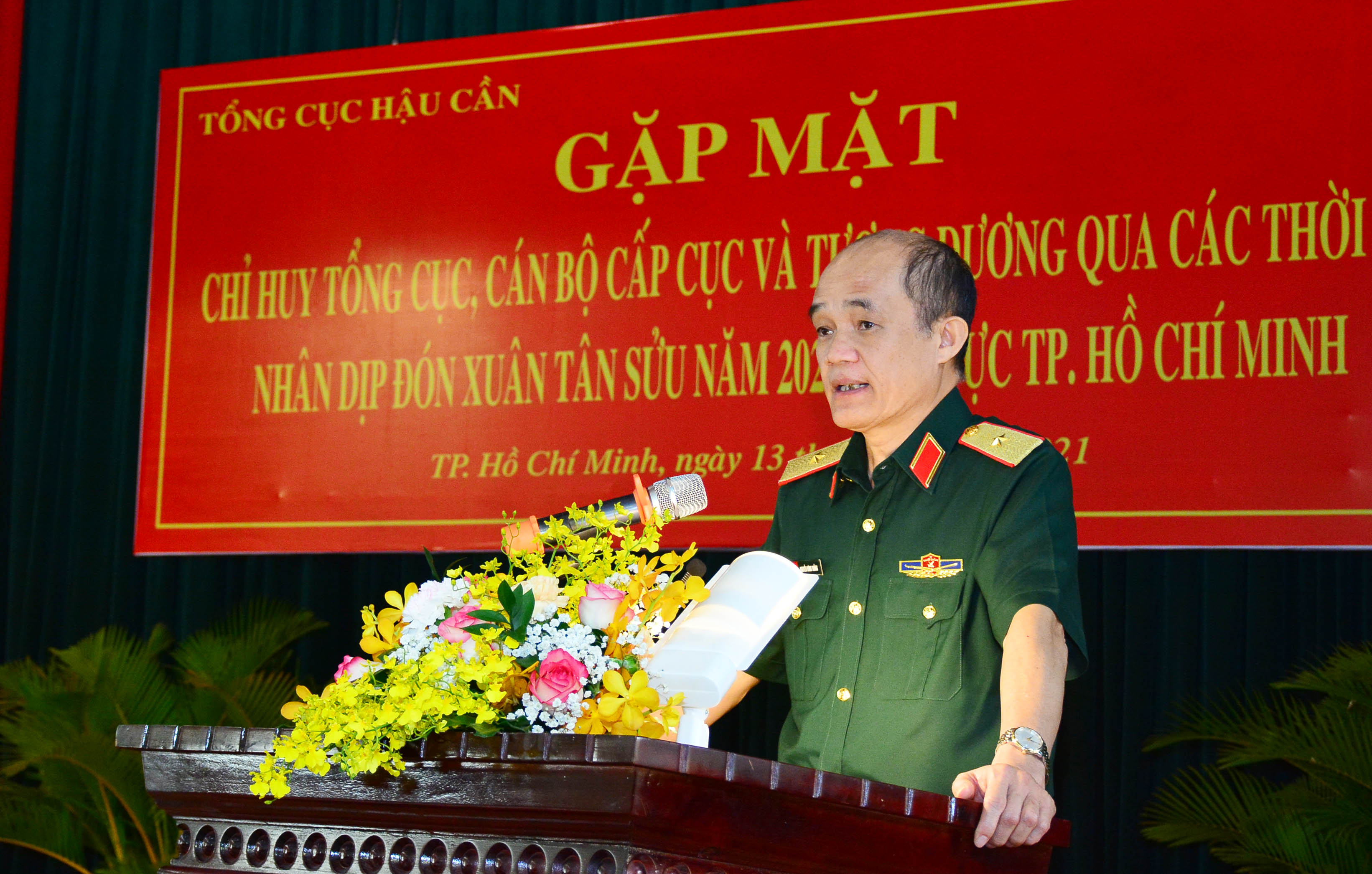 Tổng cục Hậu cần gặp mặt truyền thống nhân dịp Xuân Tân Sửu khu vực TP Hồ Chí Minh