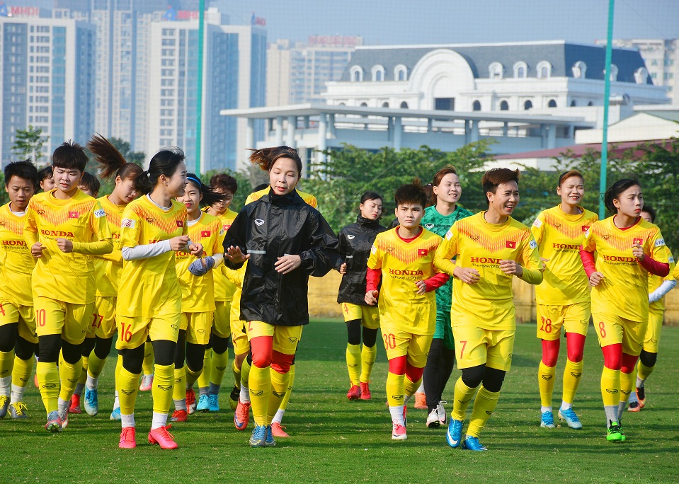 Đội tuyển nữ Việt Nam tích cực chuẩn bị cho hai trận giao hữu