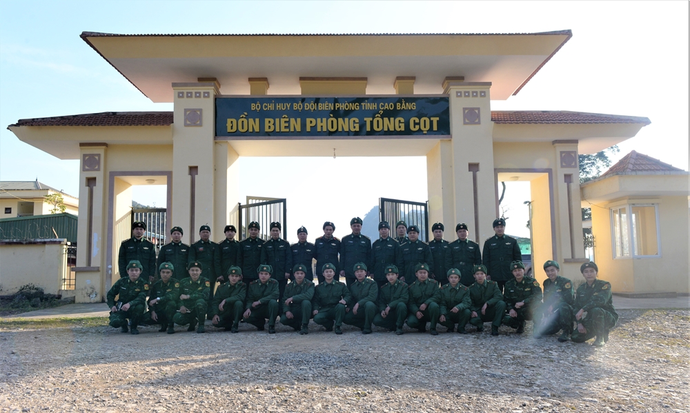 Đồn Biên phòng Tổng Cọt chào đón các học viên Học viện Biên phòng vừa được phân công tăng cường tham gia phòng, chống dịch Covid-19 tại tuyến biên giới Cao Bằng.