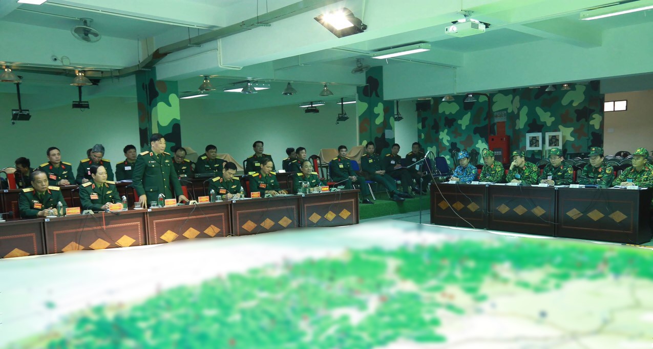 Học viện Quốc phòng tổ chức diễn tập tác chiến phòng thủ quân khu