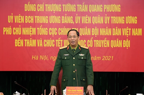 Thượng tướng Trần Quang Phương thăm, kiểm tra, chúc Tết Viện Y học cổ truyền Quân đội