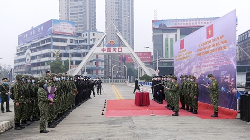 Ra quân tuần tra liên hợp năm 2021 trên biên giới Việt Nam – Trung Quốc