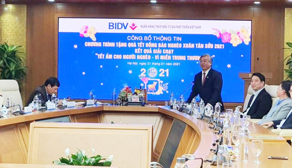 BIDV dành 30 tỷ đồng tặng quà Tết tới người nghèo
