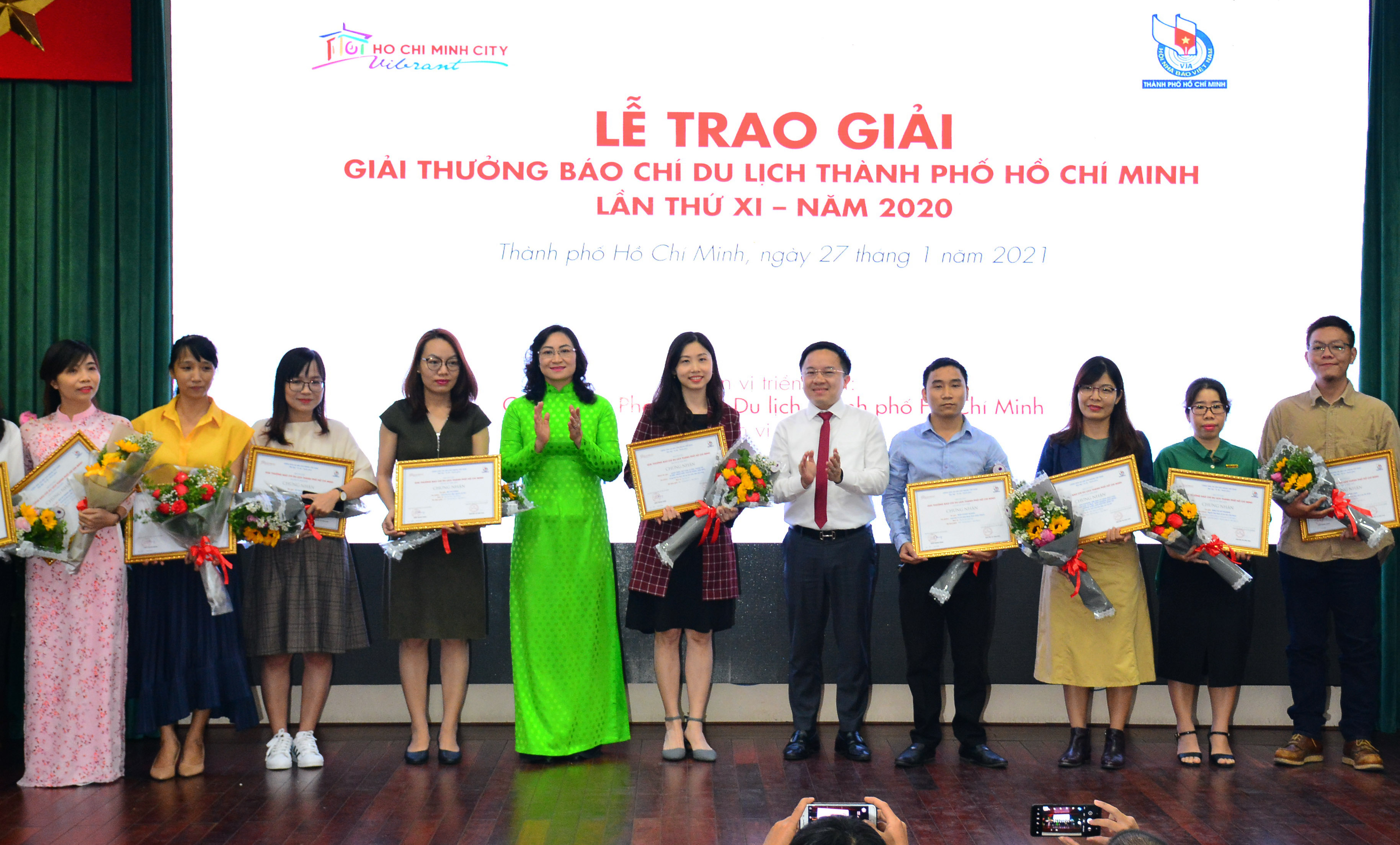 Trao Giải thưởng Báo chí Du lịch TP Hồ Chí Minh năm 2020
