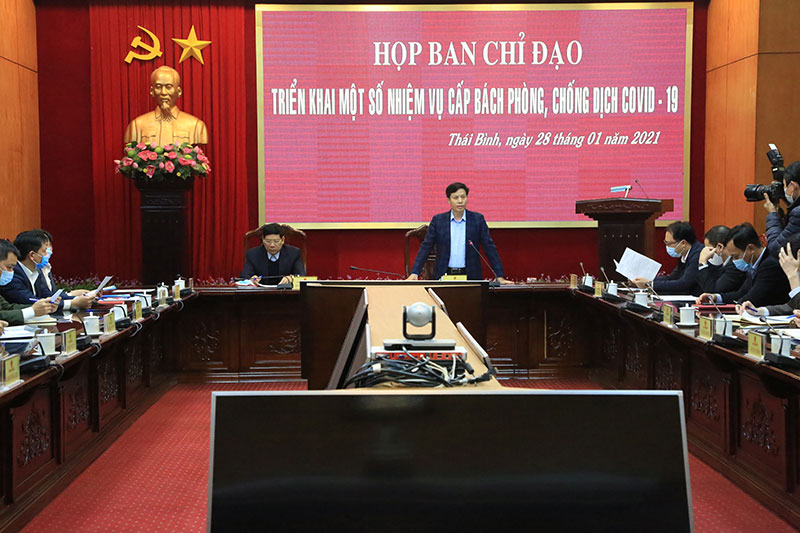 Thái Bình: Quyết liệt ngăn chặn dịch Covid-19 mới lây lan trong cộng đồng