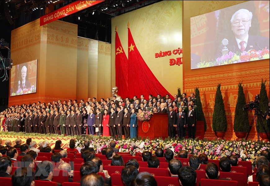 Đồng chí Nguyễn Phú Trọng, Tổng Bí thư Ban Chấp hành Trung ương Đảng Cộng sản Việt Nam khóa XIII, Chủ tịch nước CHXHCN Việt Nam đọc Diễn văn bế mạc Đại hội.